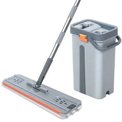 Sistema Flat Mop Flat Self-Cleaning Easy biex tużah Self-Cleaning 360 Head Flessibbli bil-Barmil